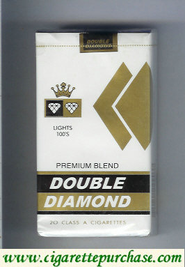 Double Diamond Premium Blend Lights 100s cigarettes soft box